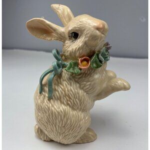 Arnart Courting Bunny Figurine 1988 Porcelain Rabbit Americana Decor 7" Vtg
